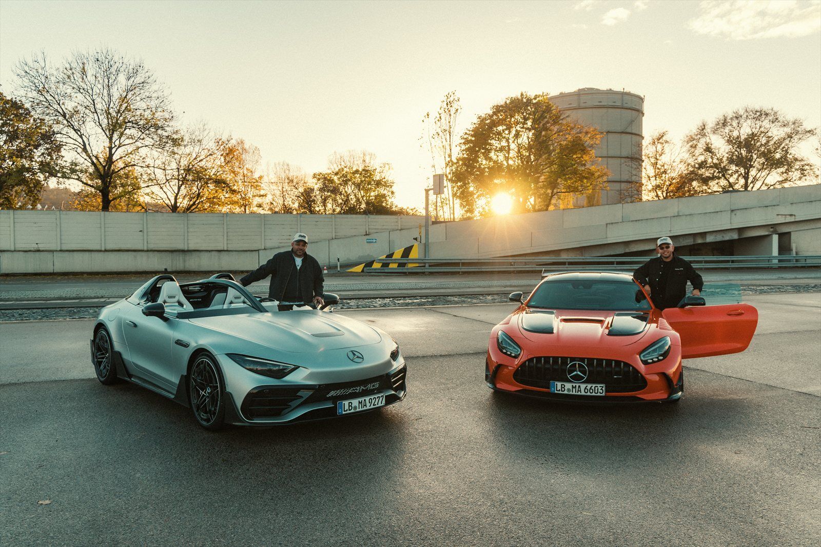 Time To Drive – Mercedes-AMG cars at sunset