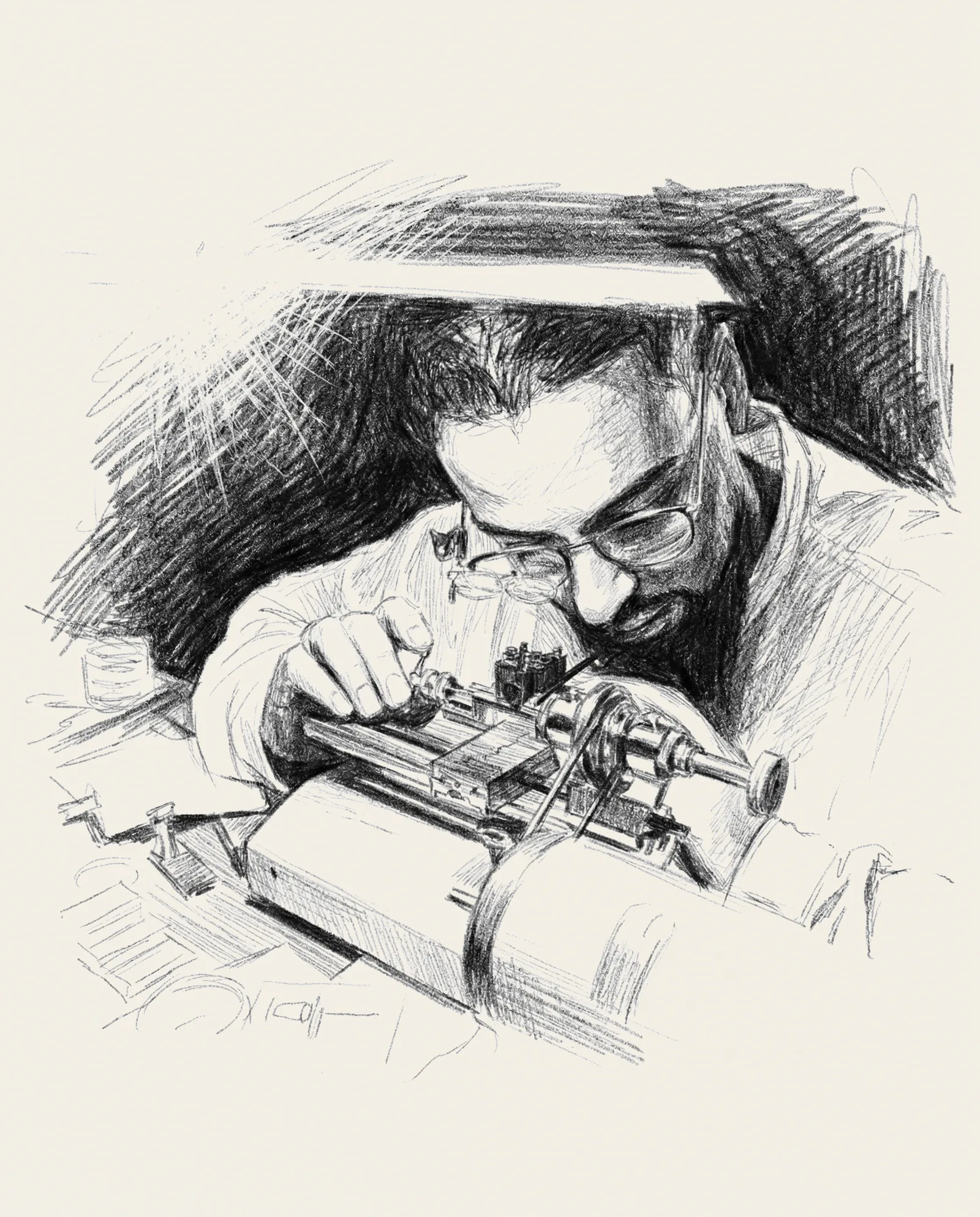 Felipe working
